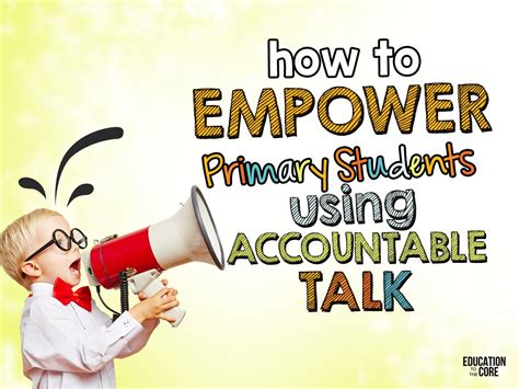 How to Empower Primary Students Using Accountable Talk | Accountable talk, Primary students ...