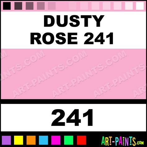 Dusty Rose 241 Soft Pastel Paints 241 Dusty Rose 241 Paint Dusty