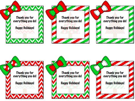 Holiday Tags Freebie