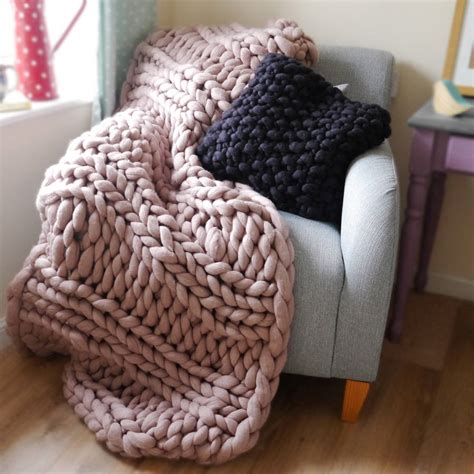 Welcombe Chunky Hand Knitted Throw