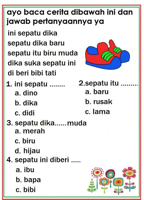 Indonesian Sight Word Sentence Building Activity 3 Words Series Artofit