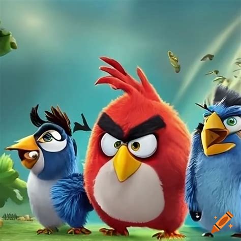 Colorful Card For Angry Birds Rio Movie