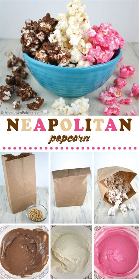 Neapolitan Popcorn Recipe Popcorn Treats Popcorn Recipes Sweet Snacks