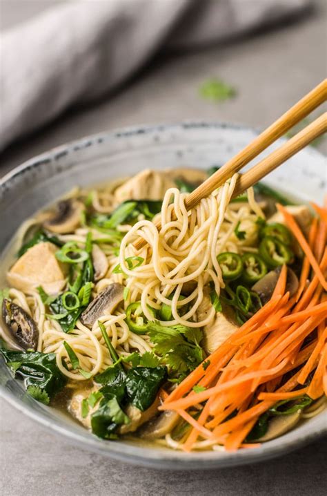Instant Pot Healthy Chicken And Spinach Ramen Noodle Bowl Recipe