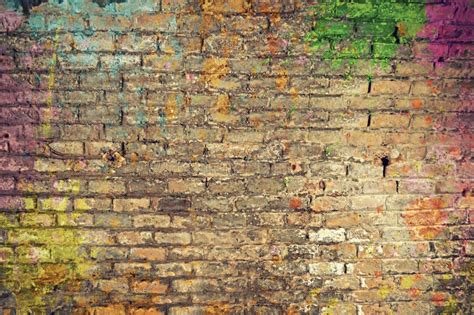 Graffiti Brick Wall Stock Image Image Of Grunge Texture 122633345