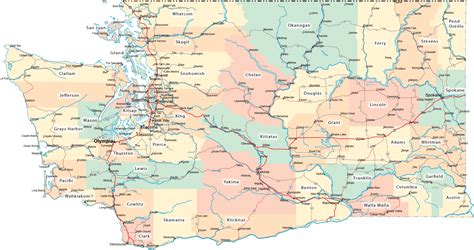 Washington Rover Locations - WA Counties