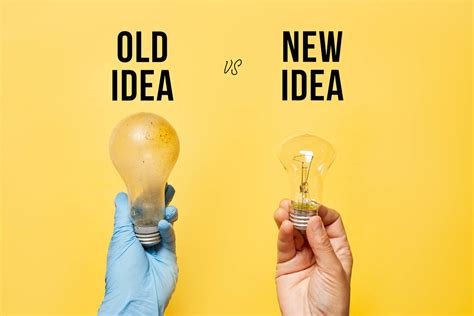 Old Idea Vs New Idea Concept Creative Commons Bilder