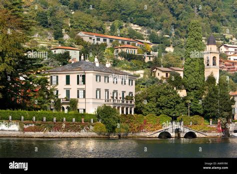 George Clooney S Villa Lake Como Italy Stock Photo Alamy