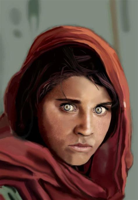Kunstwerk Sharbat Gula The Afghan Girl Von Deschain