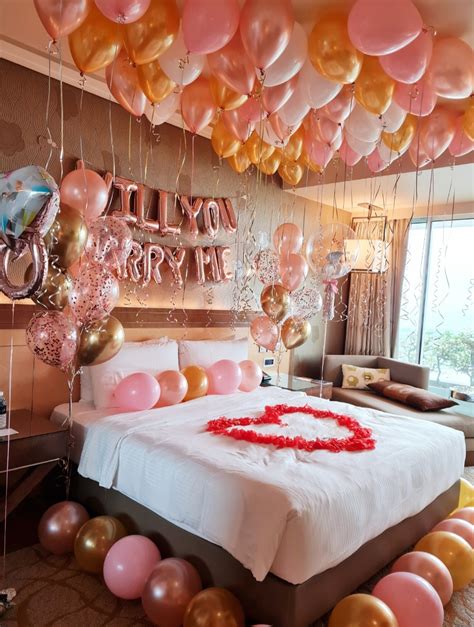 Rom Proposal Decoration Proposal Hotel Room Balloon Package A Dezan Interior