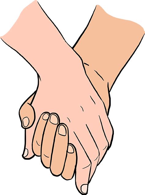 Download How To Draw Holding Hands Hands Holding How To Draw Png