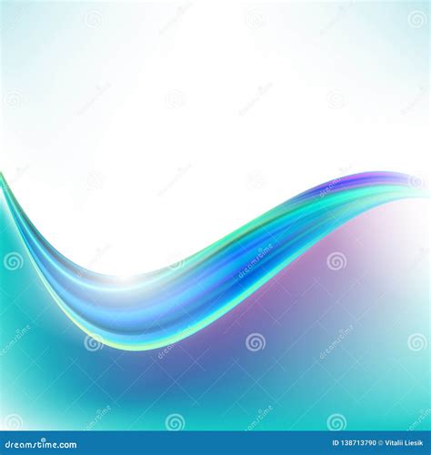Blue Curve Abstract Background Vector Illustration Eps10 Stock Vector