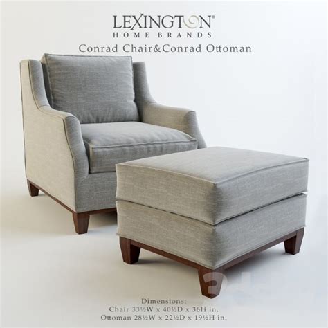 All sectional sofas are shipped to you by our white glove delivery service and are normally received within 6 weeks. Lexington_Conrad Chair & Conrad Ottoman | Ottoman, Chair ...