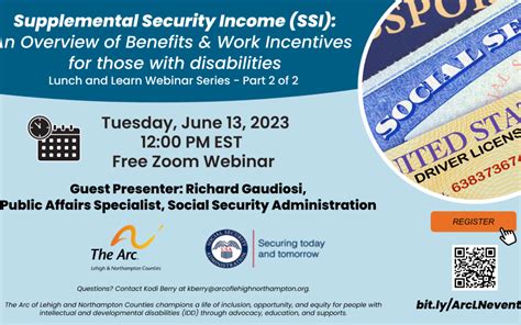 Supplemental Security Income Ssi An Overview Of Benefits And Work