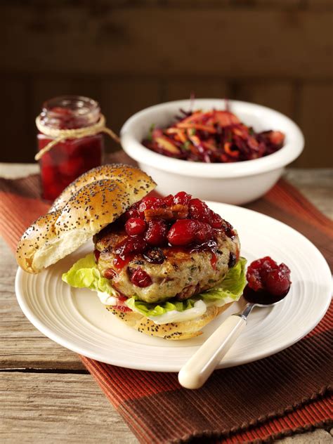 Berryworld Cranberry Turkey Burger With Berryworld Cranberry And Pecan