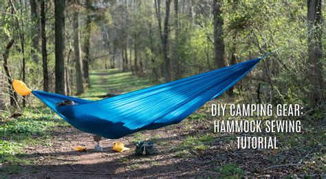 DIY CAMPING GEAR: HAMMOCK SEWING TUTORIAL | Camping gear diy, Diy