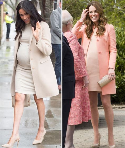 Meghan Markle And Kate Middleton The Pregnancy Fashion Trick Theyve