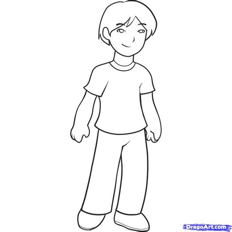 Cartoon Characters To Draw Boy