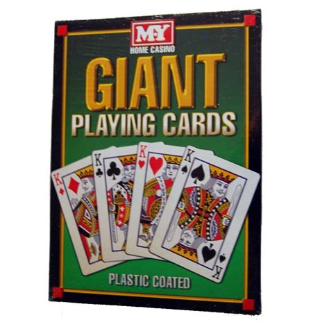 My Games Giant A4 Playing Cards Brand New Gigantic Playing Card Plastic