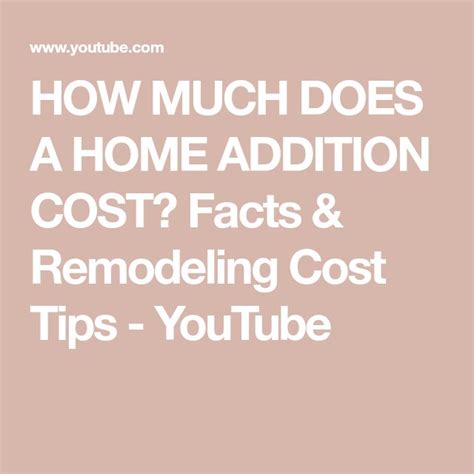 How Much Does A Home Addition Cost Facts Remodeling Cost Tips
