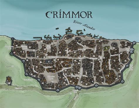 City Of Crimmor Dandd City Map Pinterest Dungeon Maps Search And D
