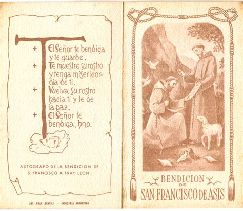 Bendicion De San Francisco De Asis Directorio De La Iglesia Católica