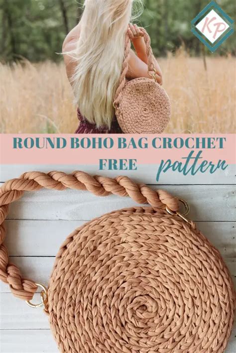 Free Crochet Round Boho Bag Pattern Knitting Blog