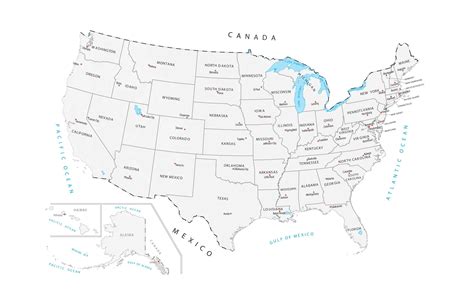 United States Map With Capitals Gis Geography