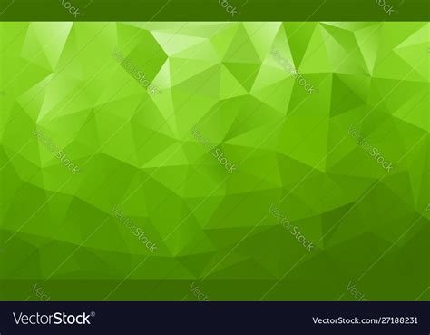 Low Poly Background Green Color Royalty Free Vector Image