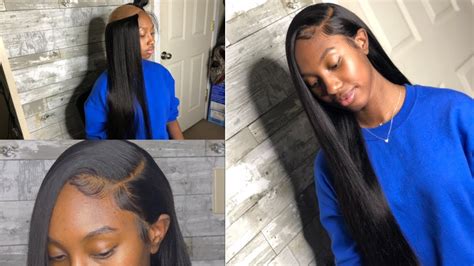FLAWLESS X Lace Closure Quickweave Install Wiggins Hair YouTube