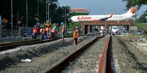 Pembangunan Fisik Stasiun Kereta Bandara Soekarno Hatta Rampung Di