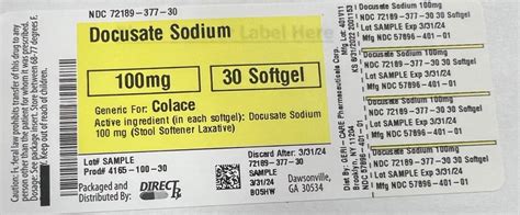 Docusate Sodium Capsule Liquid Filled