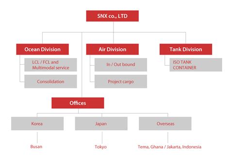 Snx Co Ltd 주식회사 에스앤엑스 Organization Chart