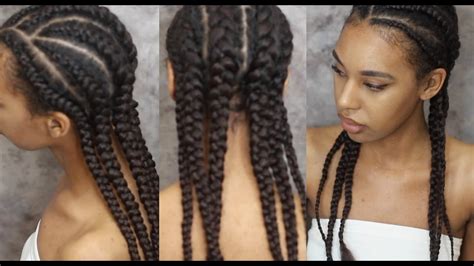 The thickness of your hair is determined by how big or small you want the braids to be. How to Braid Hair with Extensions, Invisible Cornrows ...