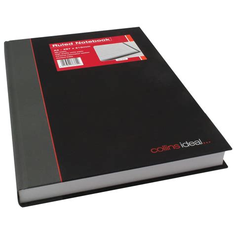 Collins Ideal A4 Ruled Casebound Hardback Notebook 6448