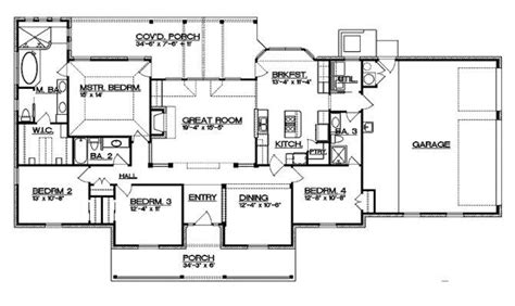 Ranch Floor Plans With Split Bedrooms Ideas Jhmrad