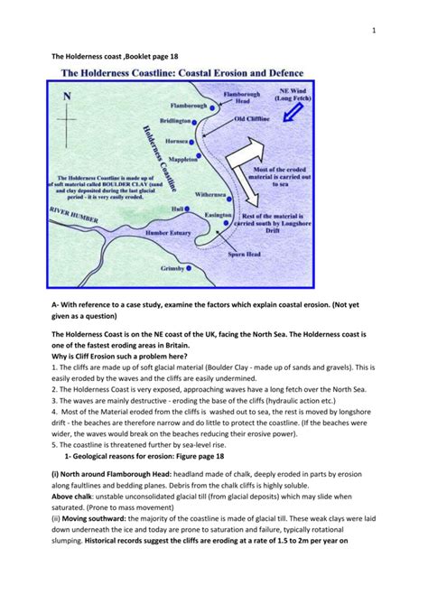 The Holderness Coast Booklet Page 18 A