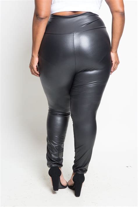 Leather Leggings Pants Plus Size