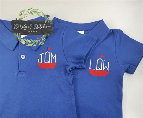 Barefoot Stitchin Mama | Sports jersey, Monogram, Boys
