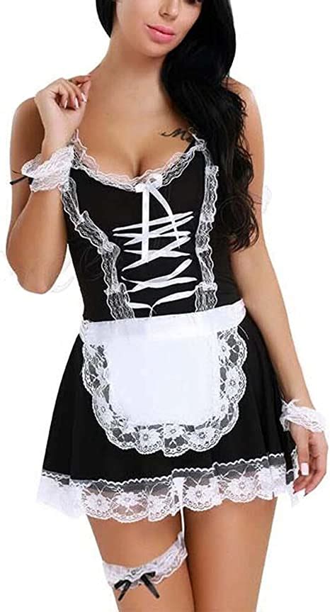 Französisch Maid Erotik Uniform Damen Maid Outfit Cosplay Party Kostüm
