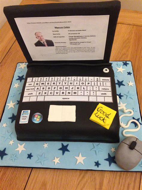 The makery cake company is well known in the denver area for doing amazing custom occasion cakes. Lap top cake made for a computer programmer | PARTY IDEAS | Pinterest | Cake, Birthday cakes and ...