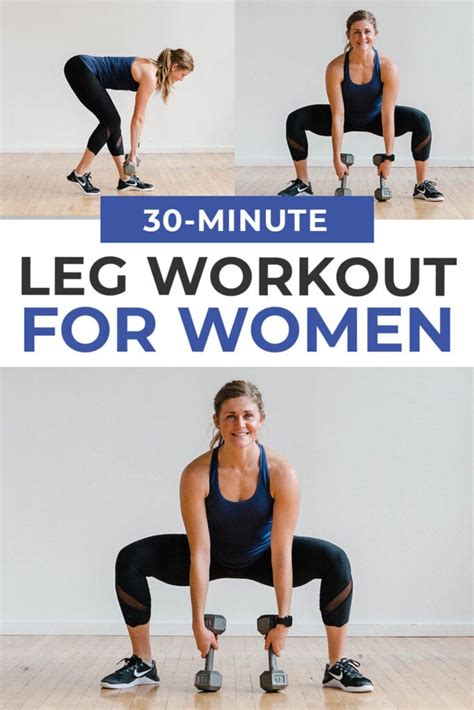 Minute Leg Workout At Home With Dumbbells Nourish Move Love