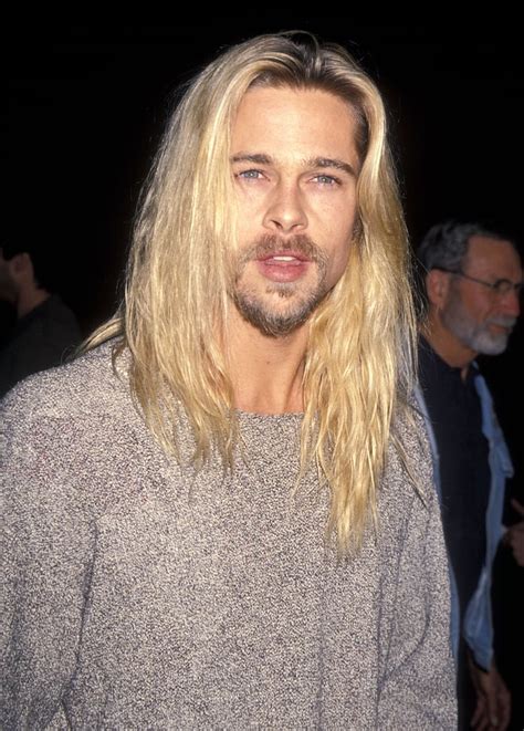 November 1994 The Kurt Cobain Brad Pitt Best Hair Moments Popsugar Beauty Photo 5