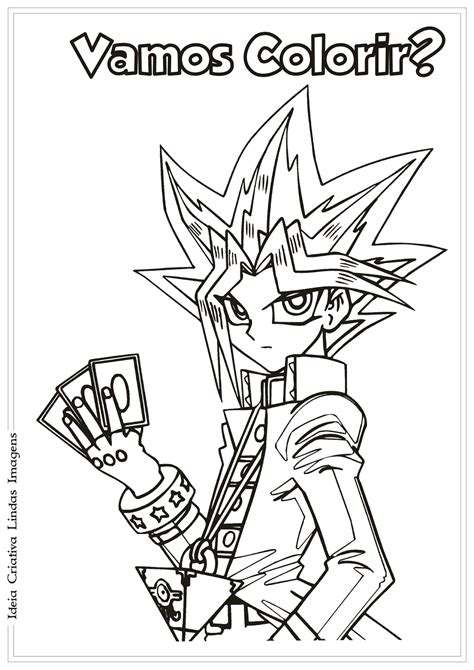 Yu Gi Oh Desenho Para Colorir