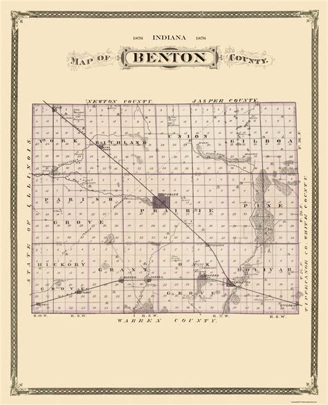 Benton Indiana Andreas 1876 23 X 2838