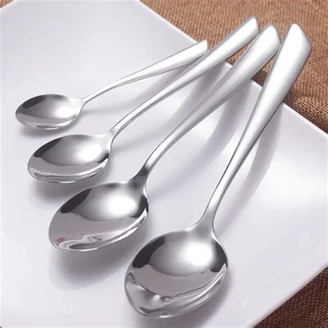 Best Price Guaranteed Ice Cream Teaspoons Fruit Fork Coffee Spoons Stainless Steel Dessert Spoon