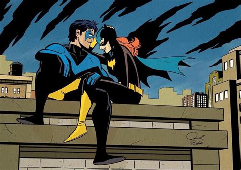 Artwork Batgirl And Nightwing By Jacob Edgar Rdccomics