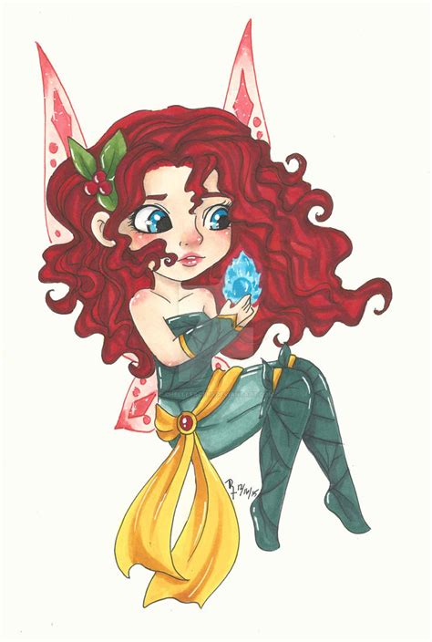 Chibi Disney Fairy Collection Merida By Chelleface90 On Deviantart