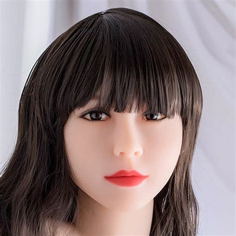 lifelike sex doll head tan skin male oral sex love doll hot sex picture
