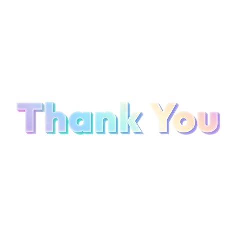 Rainbow Thank You Text Effect Vector Text Effects Thank You Rainbow